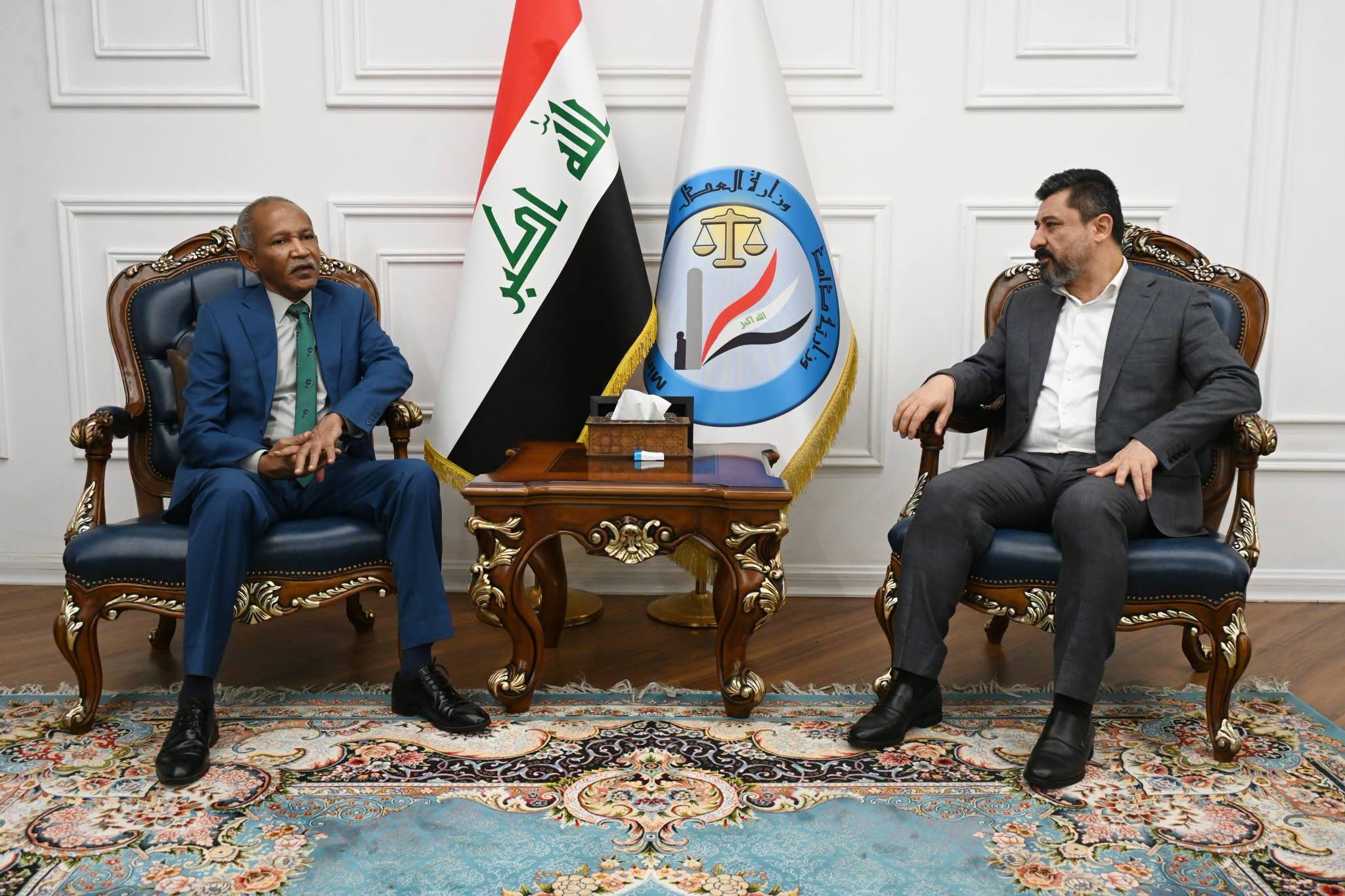 وزير العدل يستقبل السفير السوداني في العراق ويبحث معه استكمال اجراءات توقيع اتفاقية لتبادل المحكومين بين بغداد والخرطوم