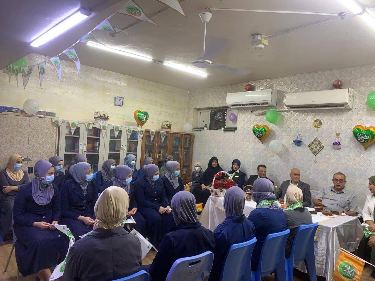 ضمن سلسلة الانشطة التي تنفذها دائرة اصلاح الاحداث .. احتفالية بالمولد النبوي الشريف في مدرسة تأهيل الأحداث الإناث