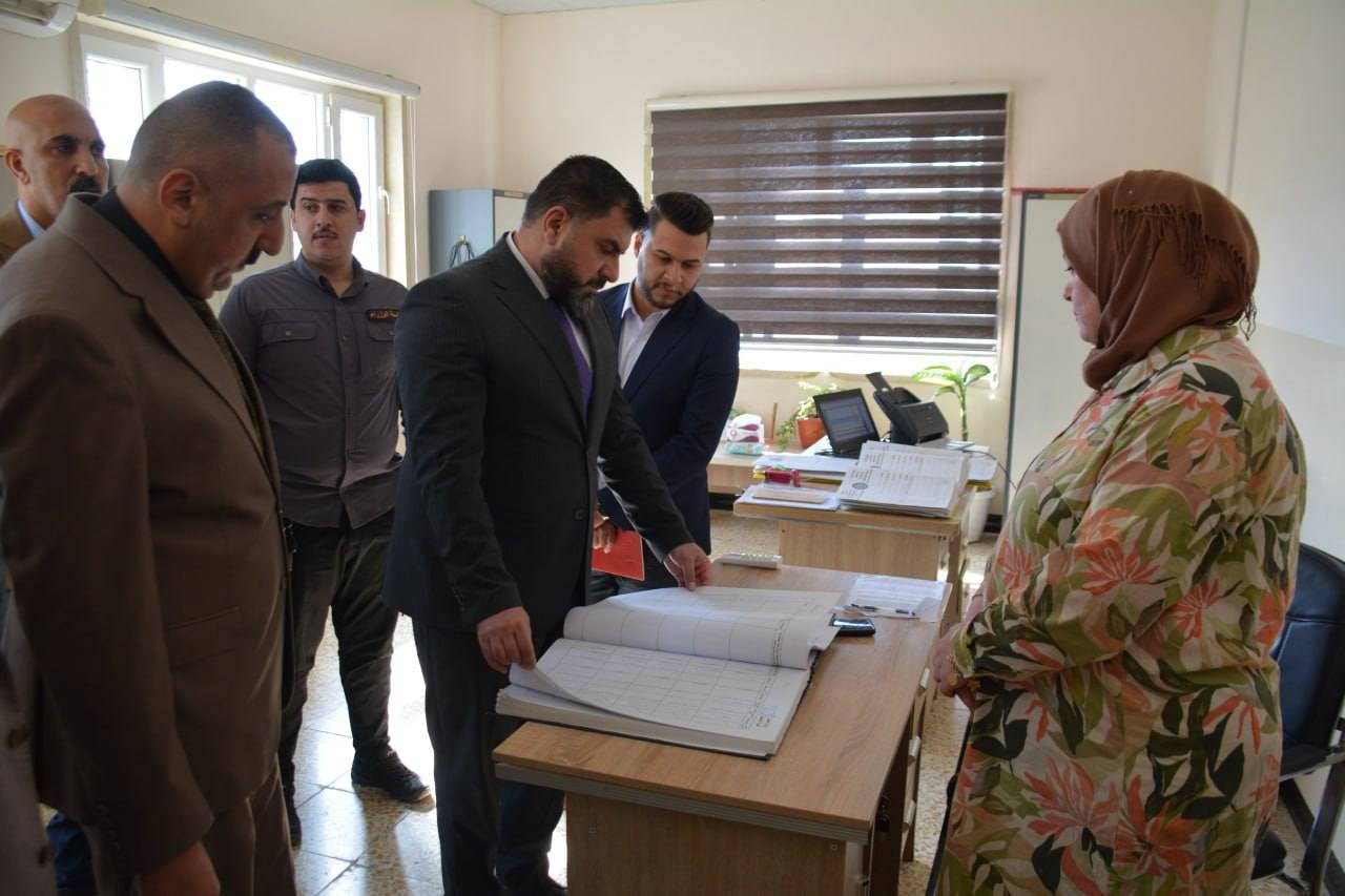 مدير عام دائرة التنفيذ يجري زيارة ميدانية إلى مديريتي تنفيذ تلكيف والحمدانية في محافظة نينوى