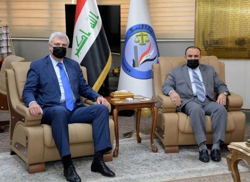 وزير العدل يستقبل سعادة السفير الروسي لدى العراق ‏لبحث تفعيل الاتفاقيات الثنائية بين البلدين