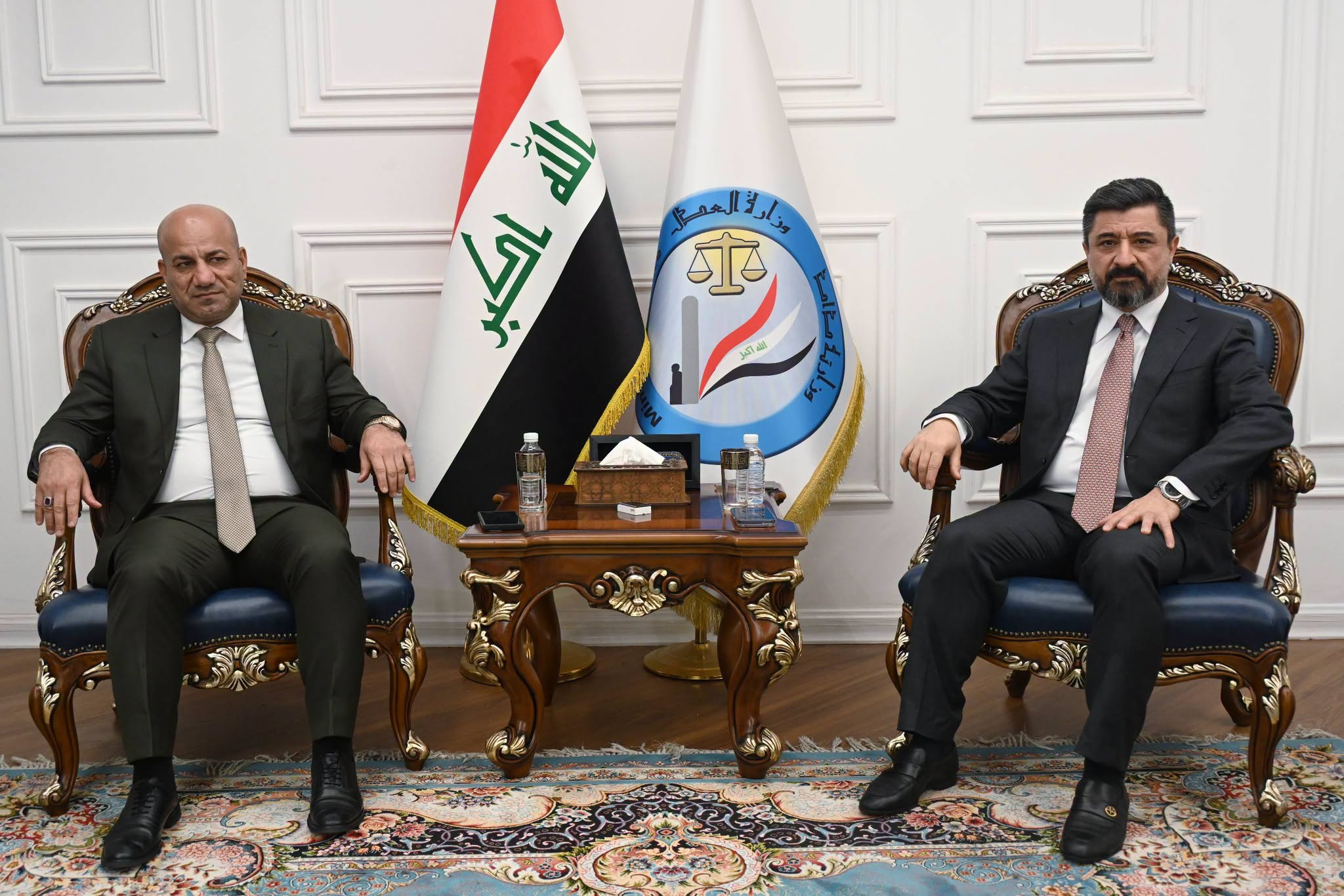 وزير العدل يستقبل محافظ ديالى لبحث تطوير البنى التحتية للدوائر العدلية واستكمال المشاريع الحيوية