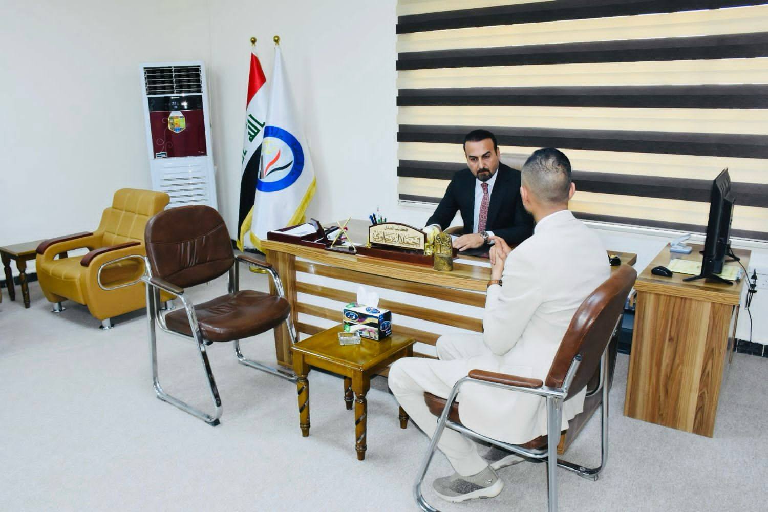 دائرة الكتاب العدول تعلن قرب اطلاق نظام الحجز الإلكتروني لمعاملات وكالة المحامي وقيادة المركبة في كاتب عدل كرادة مريم