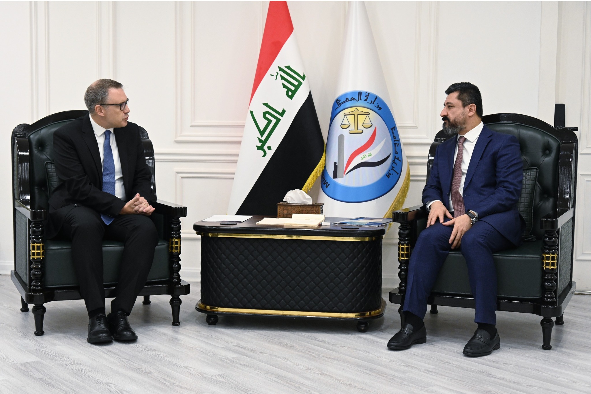 وزير العدل يستقبل السفير التركي ويبحث معه التعاون المشترك في مجال نقل المحكومين ومعالجة مشكلة الأطفال المصاحبين لأمهاتهم