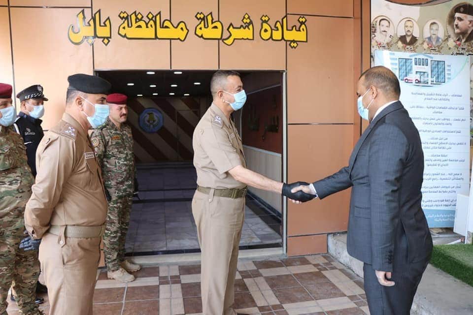 مدير عام دائرة الاصلاح العراقية يلتقي قائد شرطة محافظة بابل