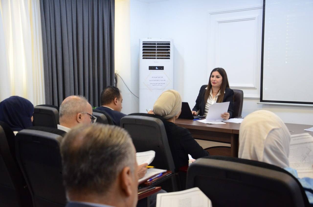 قسم تقويم الأداء المؤسسي في وزارة العدل ينظم ورشة عمل حول استمارة تقييم الأداء الفردي