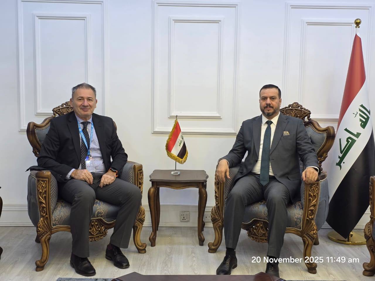 مدير عام دائرة العلاقات العدلية يلتقي مدير مشروع 