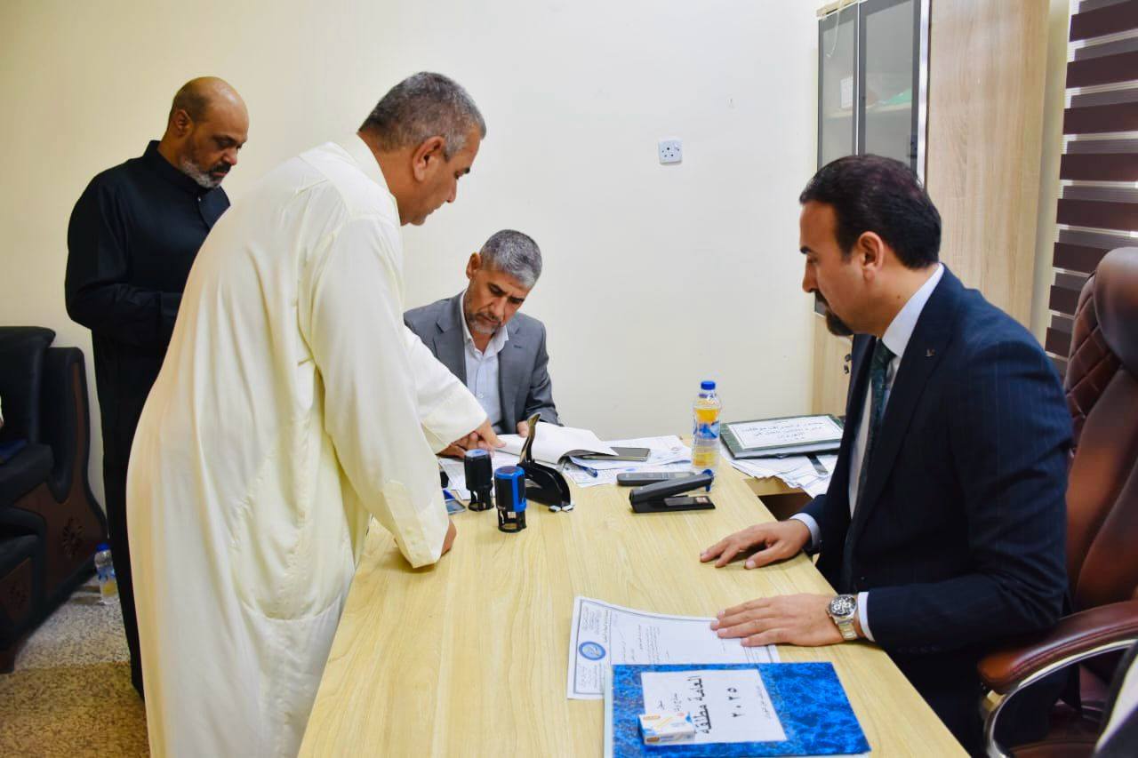 مدير عام دائرة الكتاب العدول يجري زيارة ميدانية إلى دائرة كاتب عدل النهروان
