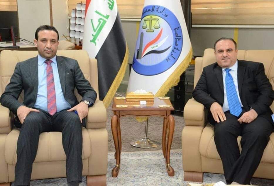 خلال استقباله رئيس مجلس أمناء شبكة الاعلام العراقي