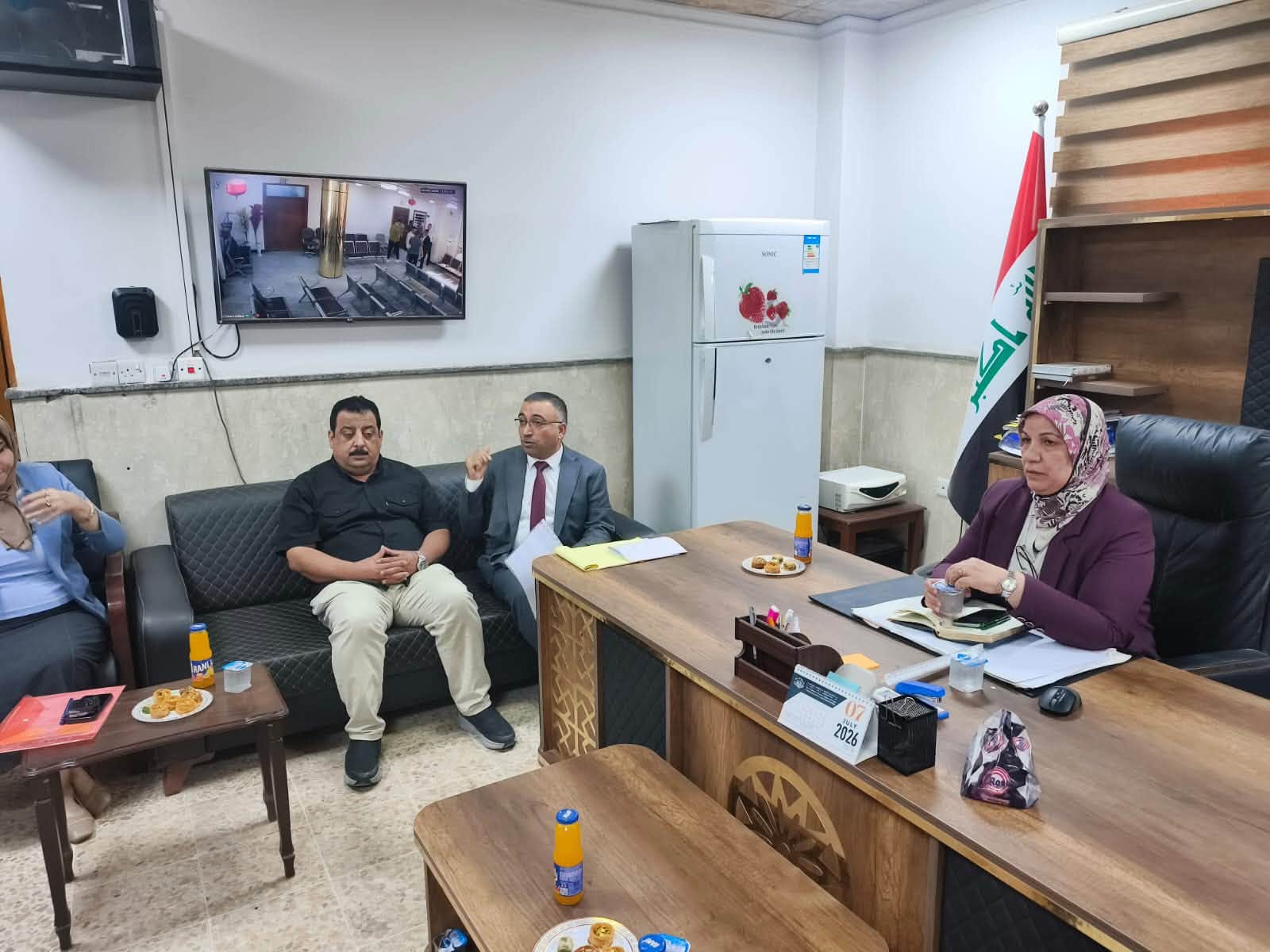 مدير عام دائرة التسجيل العقاري تجري زيارة تفقدية إلى مديرية تسجيل عقاري الزهور في محافظة نينوى ‏
