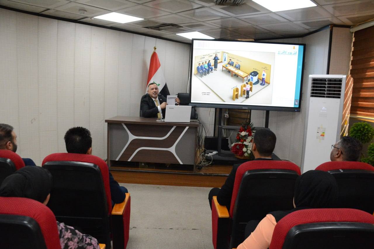 بالتنسيق مع المفوضية العليا المستقلة للانتخابات… قسم التدريب في دائرة التخطيط العدلي ينظم ورشة عمل حول 