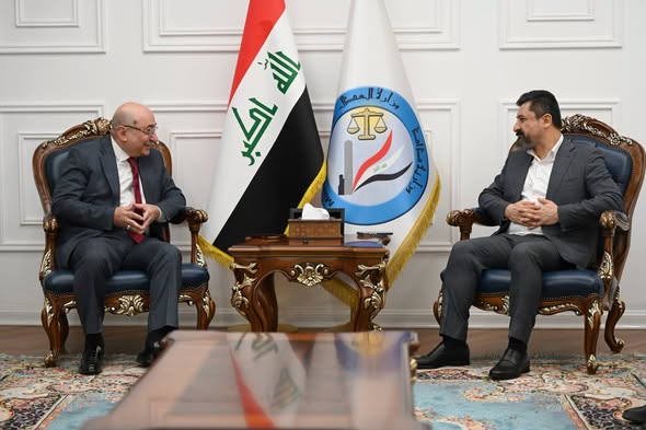 وزير العدل د. خالد شواني يستقبل وفد المركز العراقي للتنمية الإعلامية